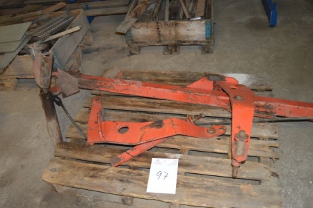 Hydraulic furrow press arm for Kuhn reversible plow