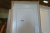 Door, wood, white, with frame. Frame dimensions approximately 91 x 215 cm