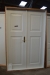 Double door, wood, white, with frame. Frame dimensions approximately 139x215 cm
