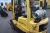 Forklift, gas. Hyster, H2.00XMS model. Year 2005 Lifting height max. 4700 mm. Capacity: 2000 kg. Clear view mast. Hydraulic side shift. Light. Hours: 3331. 95% foredeck. 80% rear tires. Gas bottle NOT included. Renovated 20785 kr, with bearings in the mas