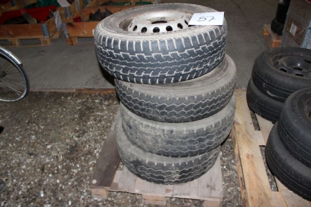 4 tires with rims 225/70 R15 5 hole