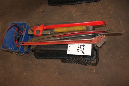 Rørspænder + large pipe wrenches
