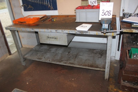 File bench vise + drawer containing dimensions: 2000 x 800 mm