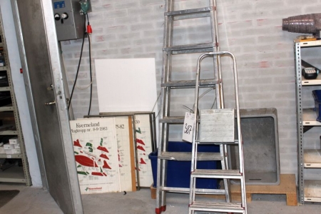2 pcs. aluminum ladders + ramps