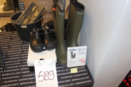 Safety clogs HKS + Tretorn rubber boots str. 45 NEW