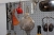 Tool board, containing various hand tools, etc.