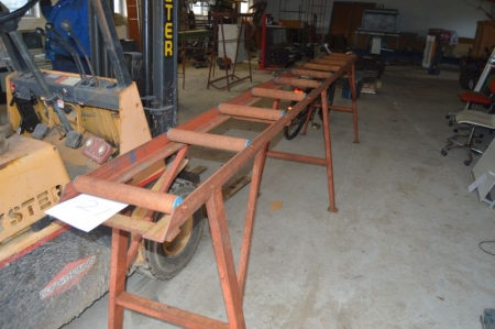 Roller conveyor. Length 4500 mm. Width 350 mm