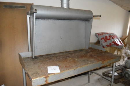Welding Table with extraction, approximately 170 x 80 cm