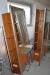 2 x hairdressing mirrors, double sided, with shelves and outlets to 220 volts