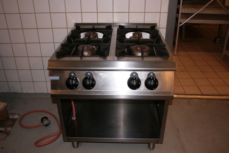Gasherd mit vier Kochstellen, mrk .: HDC-Küchen. Nur 1 Jahr alt