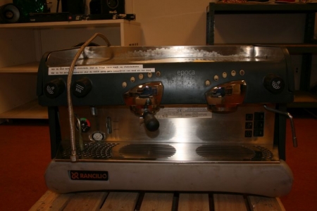 Espresso Machine, mrk. Rancilio Epoca, model DE 2 GP. Dimensions: 50 cm. High, 78 cm. Wide, 60 cm. deep