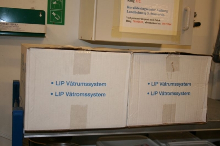 Vådrumssystem fra LIP, 2 kasser