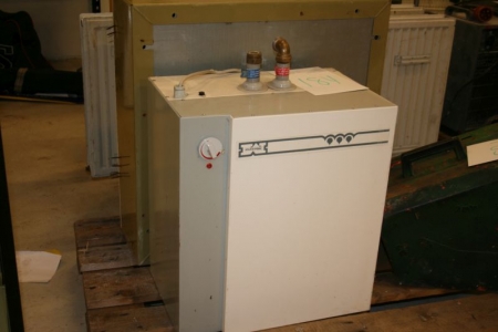 Water heater + cabinet for fire hose