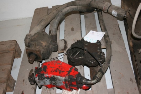 Various hydraulic pumps, including one Volvo