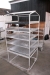 Spice trolley in aluminum and frame in ordinary iron. 5 shelves.