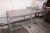 Rustfrit stål bord, med håndvask og armatur. Længde:205 cm., bredde: 80 cm. Galvaniseret stel