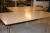 Conference table, 2-piece, for 16-20 people. Approx dimensions: 460 cm long, 120 cm. Wide