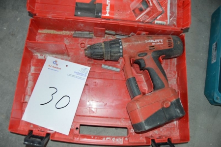 Akuboremaskine, Hilti UH 230 - A. With battery, but without leaves. Suitcase