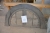 Bar windows with arched top, frame dimensions approximately 130 x 69.5 cm