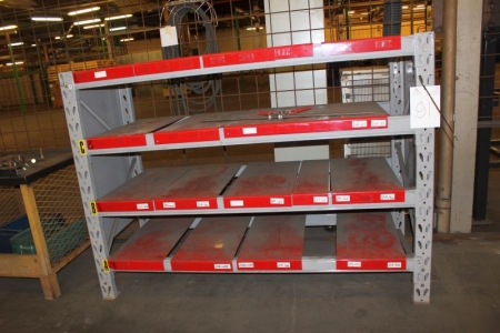 Heavy duty rack with eight load beams, 2000 x 1500 x 800 mm