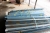 Gavle og bagplader til stålreoler + 4 paller med hylder, 100 x 50 cm (arkivfoto)