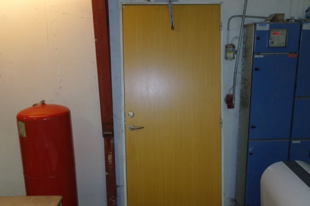 Door with frame, approximately H 205 cm x W 88 cm