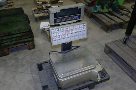 Weight with label write / printer