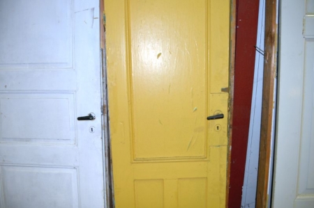 Door with frame, filling, wood. Frame dimensions, b x h, ca. 73 x 189 cm