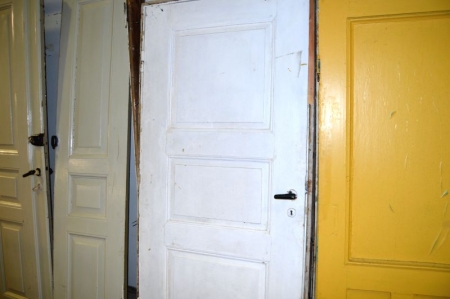 Door with frame, filling, wood. Frame dimensions, b x h, ca. 90 x 184 cm