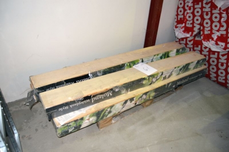 Etwa 5 Pakete Moland breite Planke, Asche, Lack. 15 x 189 x 1860 pro Informationen. Paket: 2.81. Ungeöffnete