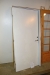 Door with frame, plan, white, wood. Frame dimensions b x h about 98 x 209 cm
