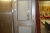 Aluminium door with clear glass. Wxh, ca. 88.5 x 209 cm. incl. breechblock