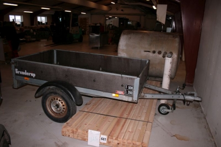 Trailer, mrk Brenderup. specific weight 500 kg, cargo 350 kg. Reg,nr. LS 85 36