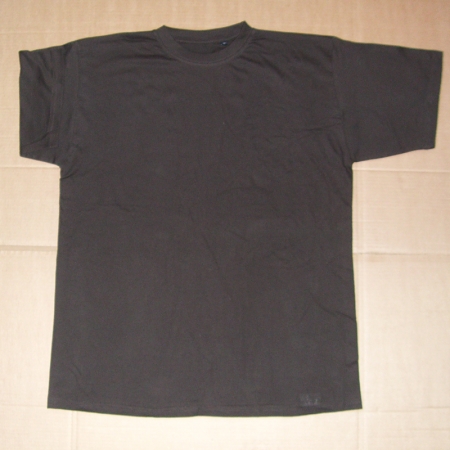 Firmatøj ungebraucht ohne Druck: 50 Stück. Rundhals-T-Shirt, dunkle Schokolade, geriffelte Hals, 100% Baumwolle .10M, 20XL, 20XXL