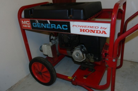 Generator Mrk. Honda MC 4500WB, testet og ok