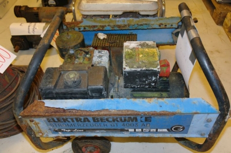 Generator, mrk. Elektra Beckum, til 220 og 380 volt. Unknown condition
