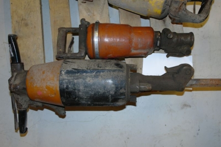 2 pcs. Air operated hammer, unknown fabricant