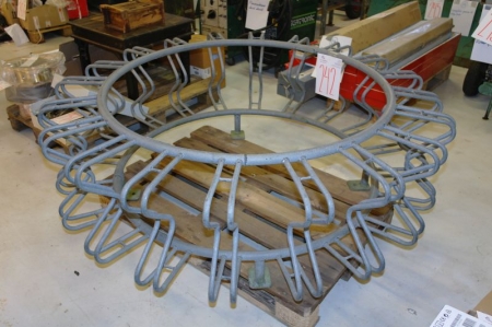 Round bicycle stand, with room for 20 bicycles