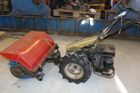Toolcarrier with broom/ sweeper. Condition OK.
