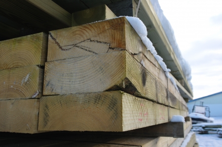 Tømmer, 75 mm x 2000 mm, længde 360 cm. 12 stk.