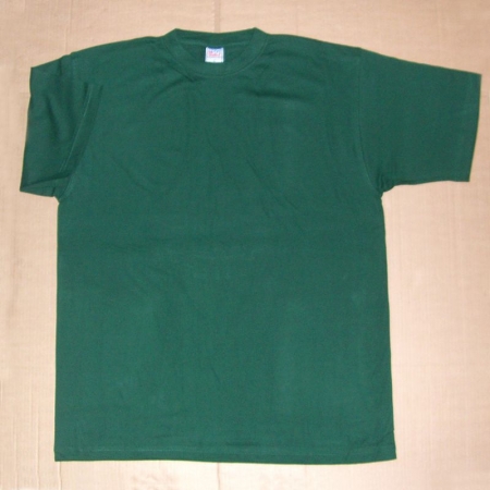 Firmatøj uden tryk ubrugt: 40 stk. rundhalset T-shirt, Bottle green , rib i halsen, 100% bomuld . 40 XL