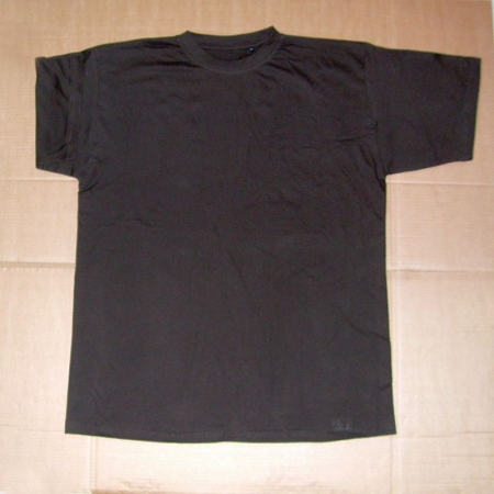 Firmatøj uden tryk ubrugt: 37 stk. rundhalset T-shirt, Dark chocolate , rib i halsen, 100% bomuld . 10 M - 20 XL - 7 XXL
