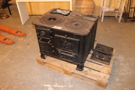 Antique cast iron stove, Morso