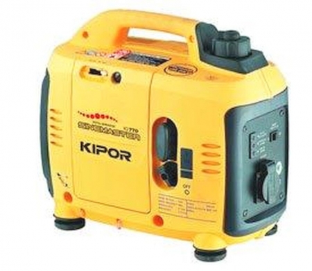 New Petrol Generator "Kipo" quiet 770W. Mains voltage: 230 Volt / 12 V. Engine: 1.4 HP 4 stroke. Driftid: 3 hours