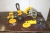 4 x akuværktøj, DeWalt: lommelygte, rundsav, bajonetsav, boremaskine, lader og 1 batteri