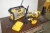 Radio, DeWalt + 4 cordless toolser, DeWalt: circular saw, angle grinder, impact wrench, flashlight + dual charger + 1 battery