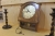 Pendulum clock, Regina, works fine. 2 x candlesticks