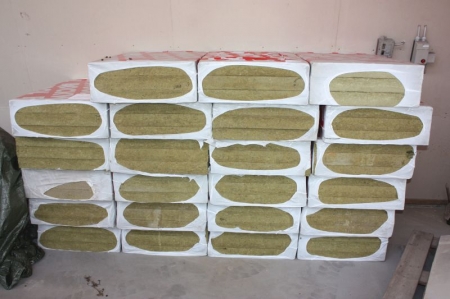 23 packages with Rockwoll insulation. 75 mm. Length: 1000 mm. Width: 600 mm