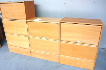 5 roll front cabinets