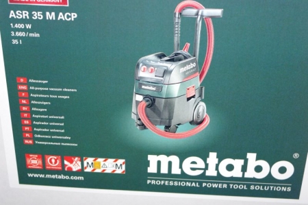 Vacuum cleaner, marked Metabo Type ASR 35 M ACP